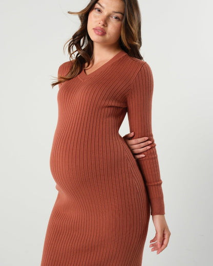 Full Body Maternity & Nursing Sweater Dress