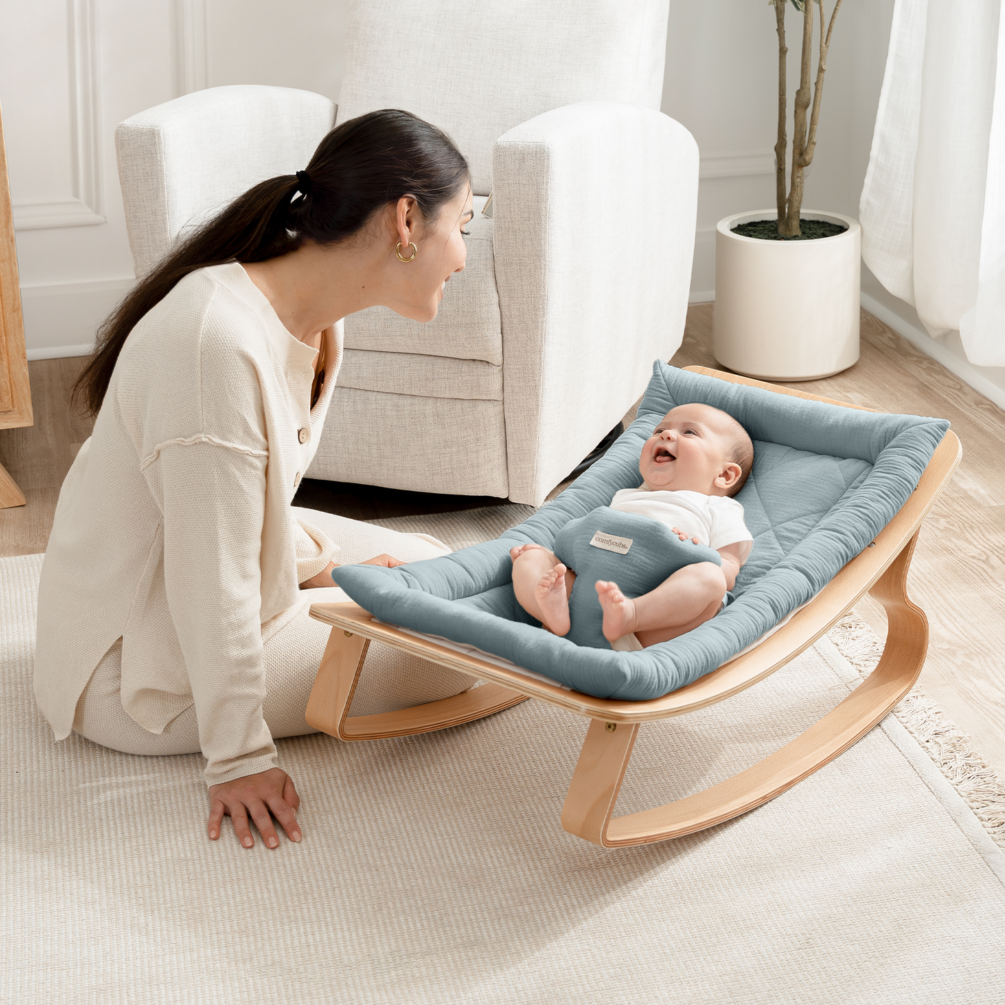 Baby Rocker for Ages 0-24 Months in Pacific Blue