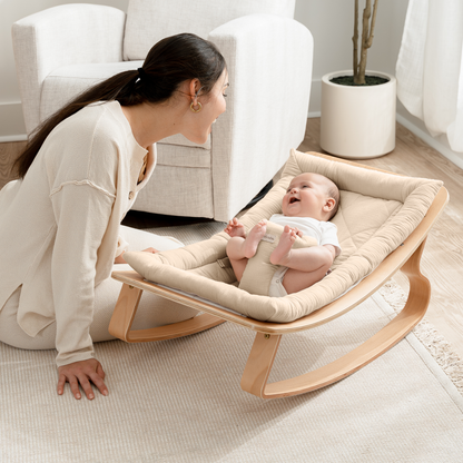 Baby Rocker for Ages 0-24 Months in Sand