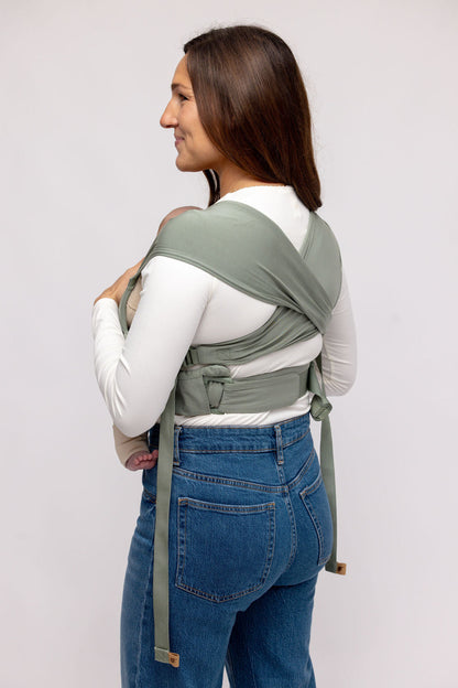 WildBird Aerial Newborn Buckle Wrap back strap detail CloudBlend fabric