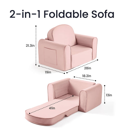 Tiny Land® GentleSnug Kid Chair - Pink