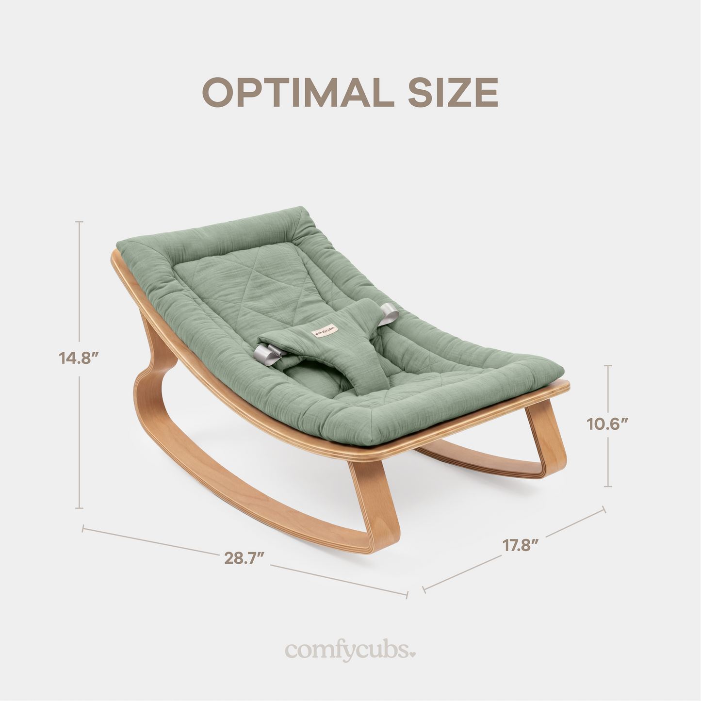 Baby Rocker for Ages 0-24 Months in Fern