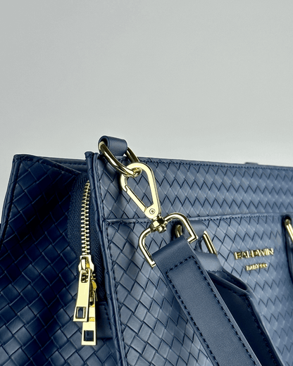 The Montrose Diaper Bag Tote - Cobalt