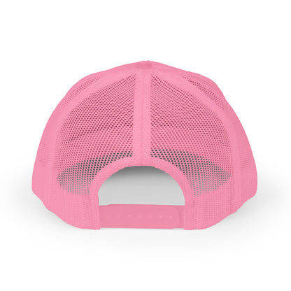 Embroidered "Yo Momma" Trucker Cap — Pink Snapback Hat
