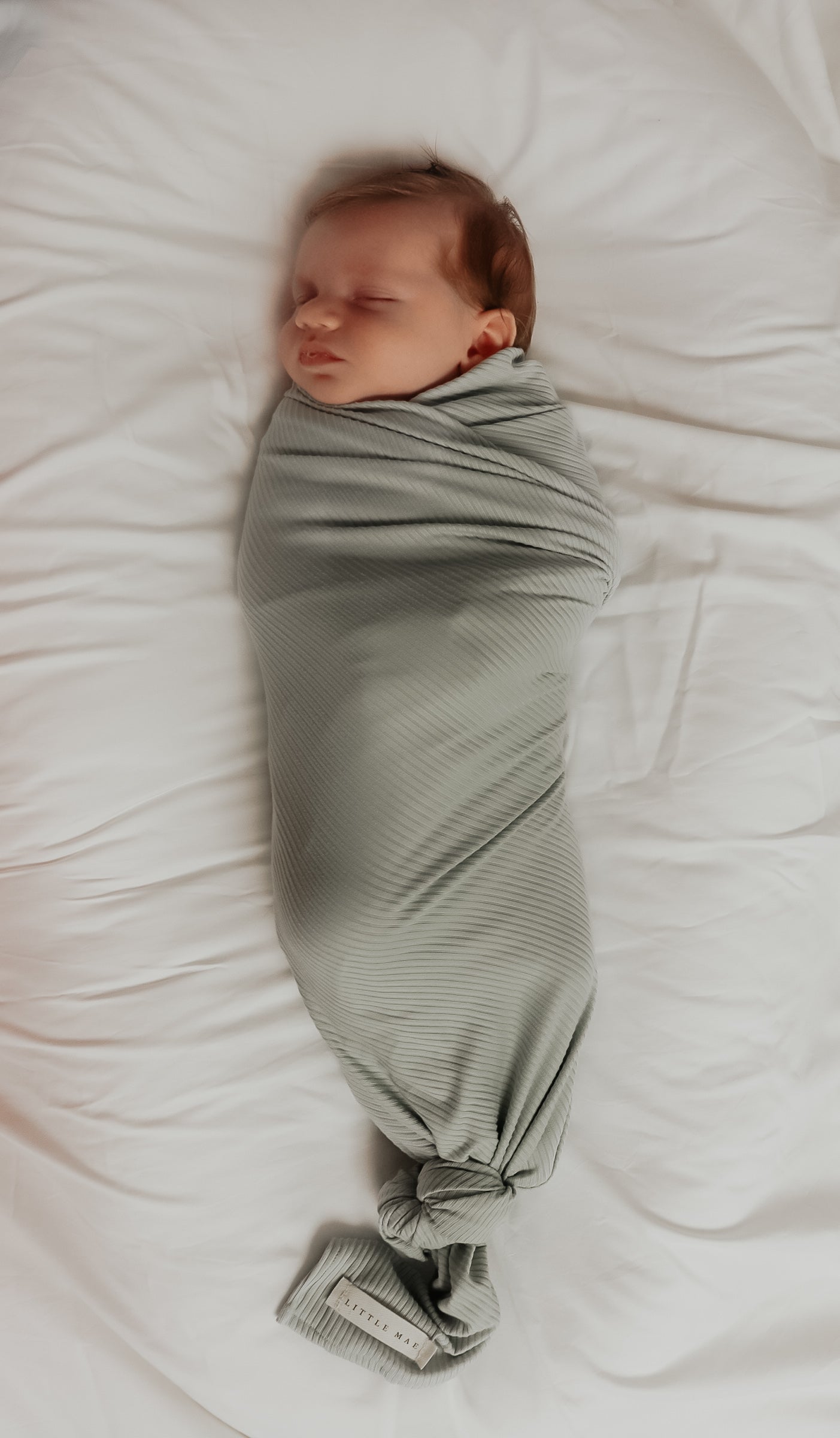 Seafoam Ribbed Stretch Swaddle