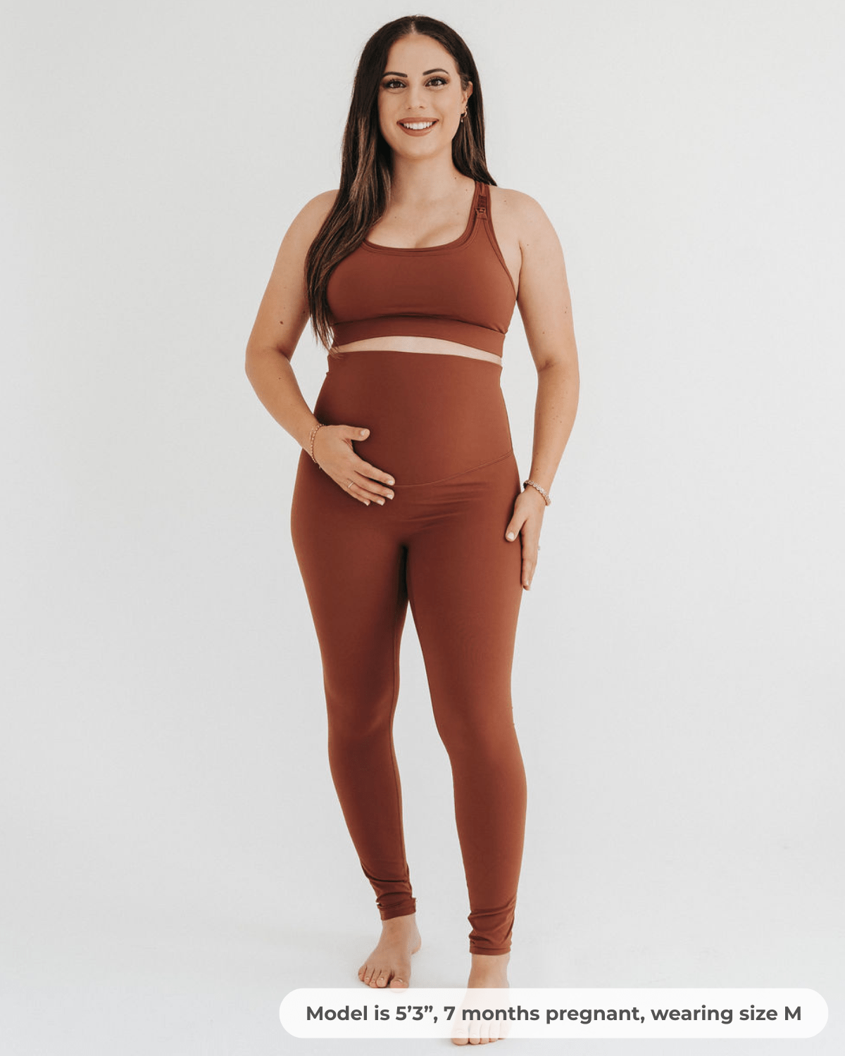 AXK CORE Curve Maternity Legging - Brown