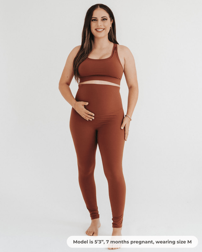 AXK CORE Curve Maternity Legging - Brown