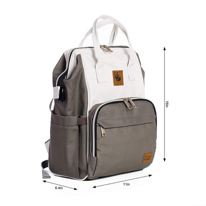 The Lizzie - Premium Canvas Diaper Backpack