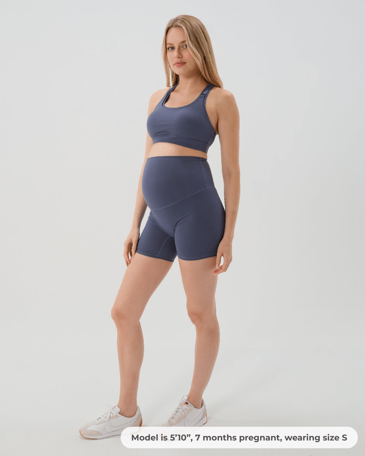 AXK CORE Maternity Bike Short - Blue
