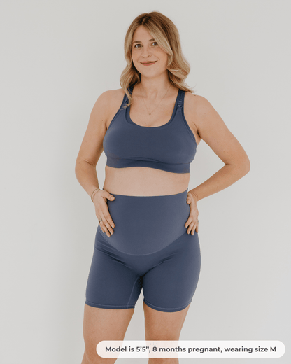 AXK CORE Maternity Bike Short - Blue