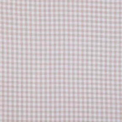 Beige Gingham Nursing Pillow Cover