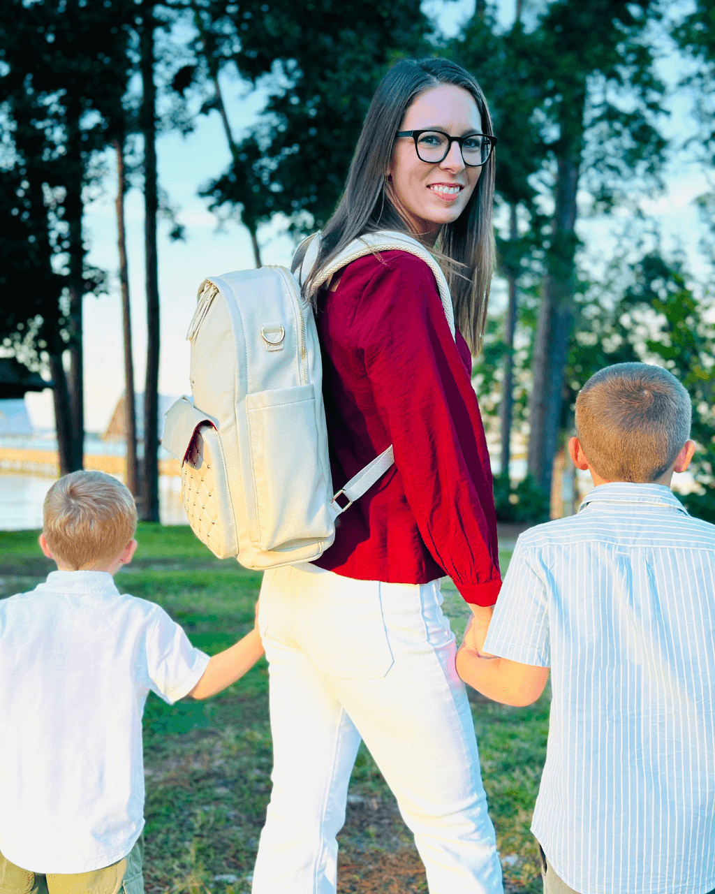 The Daphne Diaper Bag - Sandstone