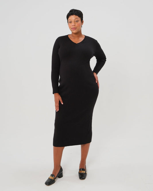Full Body Maternity & Nursing Sweater Dress