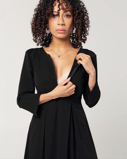 Sarah Empire Maternity & Nursing Dress in TENCEL (Regular & Petite)