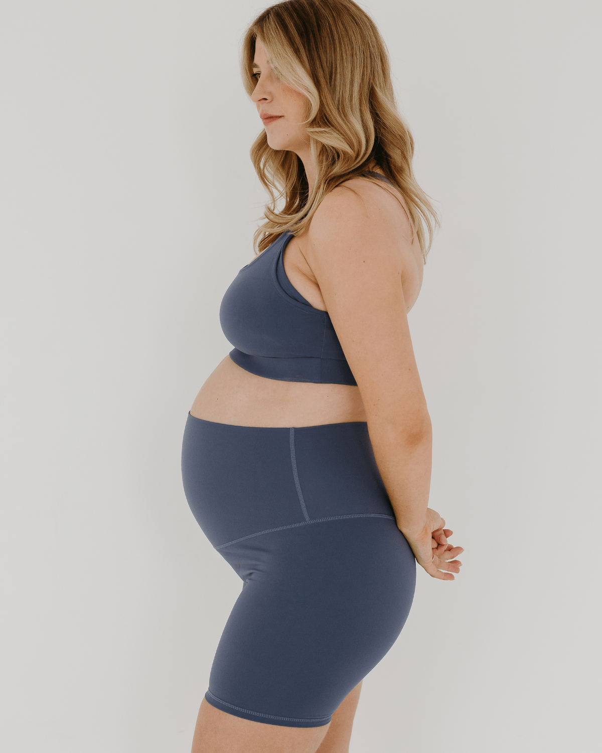 AXK CORE Maternity Bike Short - Blue