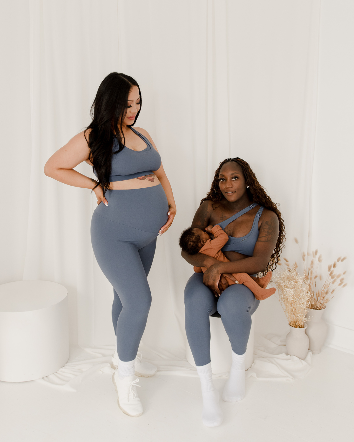 AXK Core Classic Maternity Legging - Blue