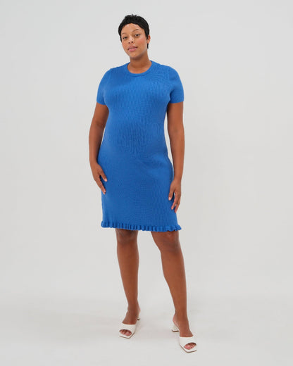*NEW* Short Sleeve Knit Maternity Dress with Playful Hem Detail