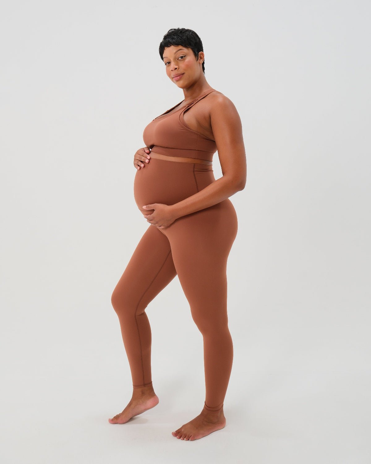 AXK CORE Curve Maternity Legging - Brown