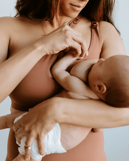 AXK CORE Cross Body Nursing Bra - Brown