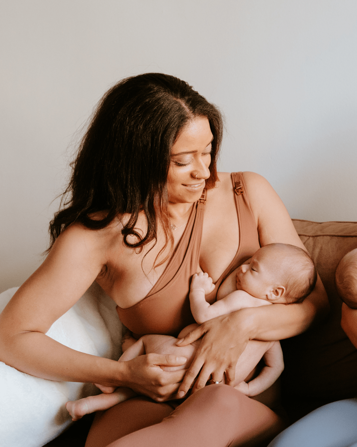 AXK CORE Cross Body Nursing Bra - Brown