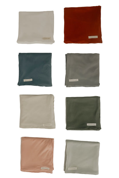 Stone Ribbed Stretch Swaddle