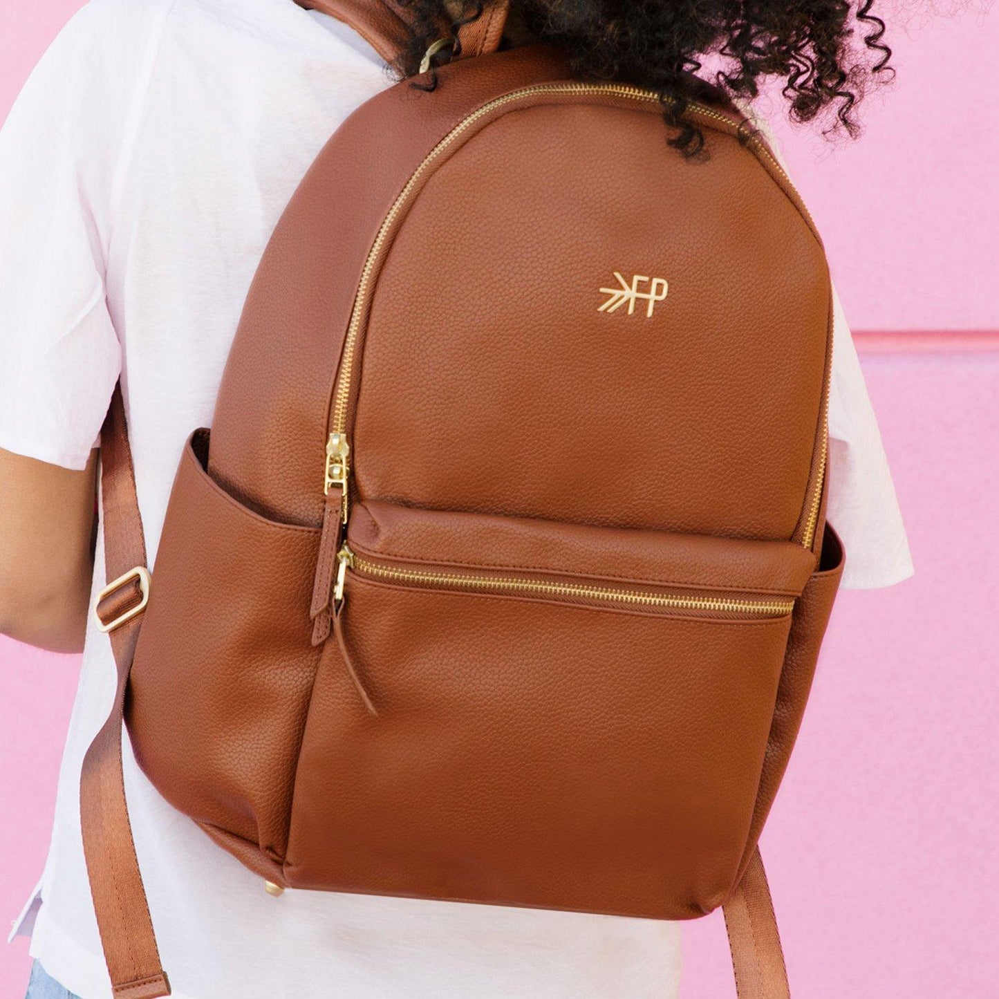 Cognac Classic City Diaper Bag II