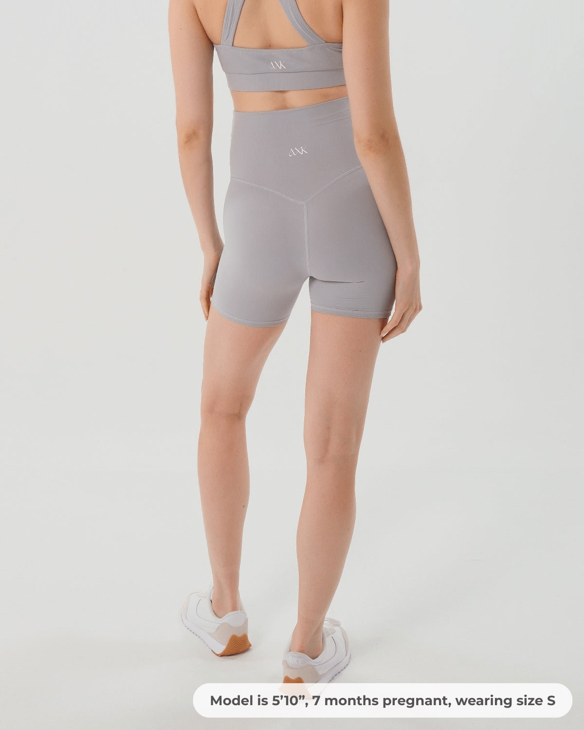 AXK CORE Maternity Bike Short - Light Gray