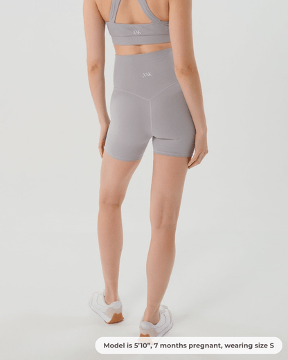AXK CORE Maternity Bike Short - Light Gray