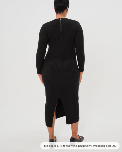 Full Body Maternity & Nursing Sweater Dress