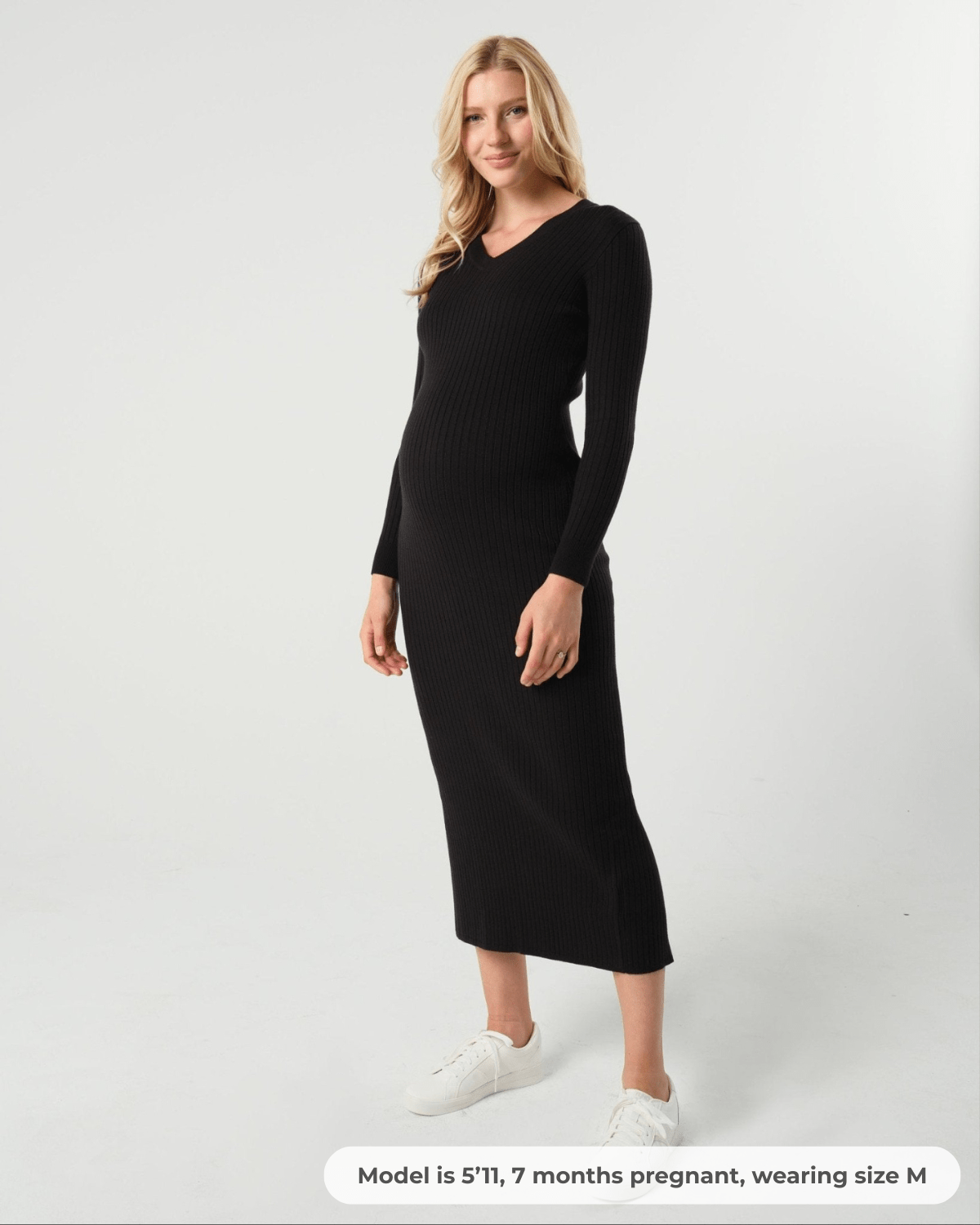 Full Body Maternity & Nursing Sweater Dress