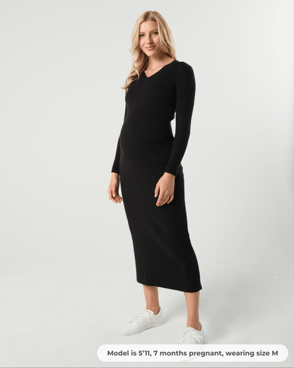 Full Body Maternity & Nursing Sweater Dress