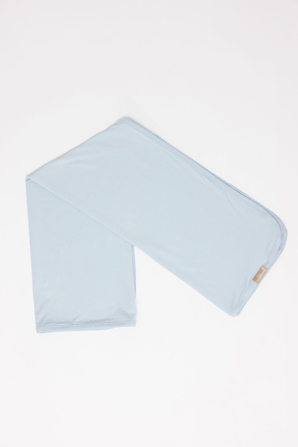 WildBird Dove CloudBlend swaddle soft blue grey stretchy baby wrap