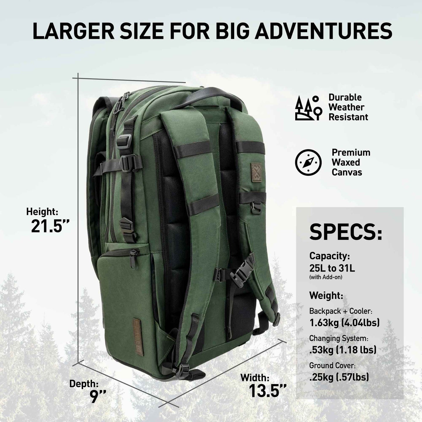 Adventure Proof Diaper Backpack Bundle
