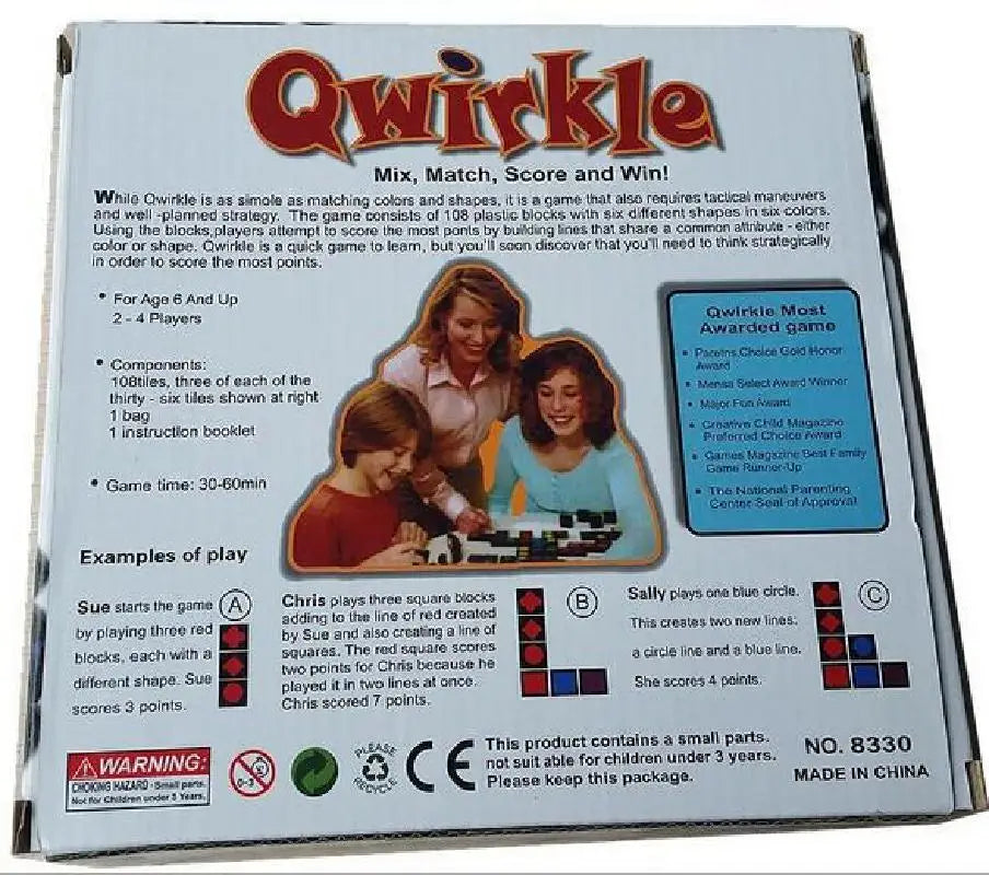 Qwirkle Wooden Board Game
