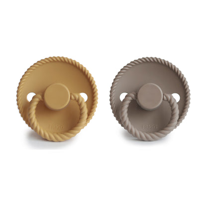 FRIGG Rope Silicone Pacifier 2-Pack