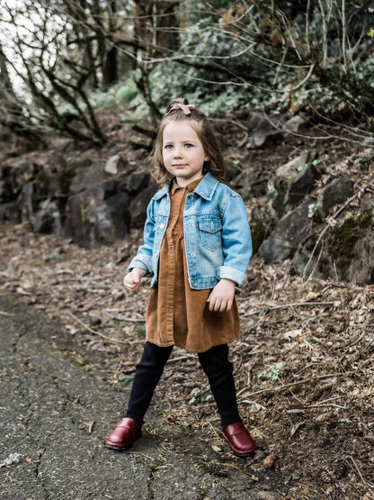 Toddler Slip-On Shoes | Velcro Closure Dress Shoe for Kids