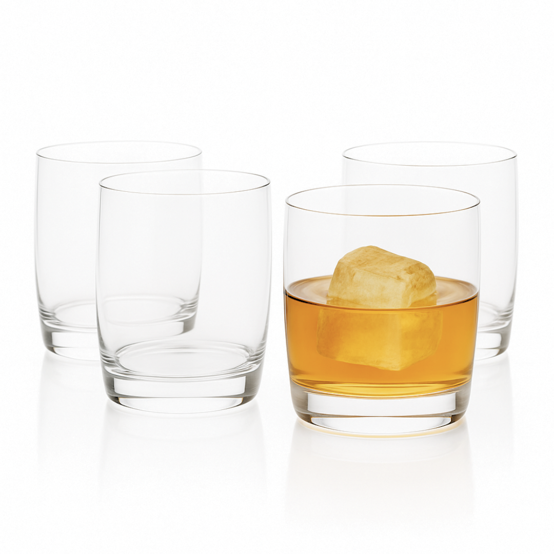 Crystal Double Rock Old Fashioned Glasses (395 mL / 13.3 fl. oz)
