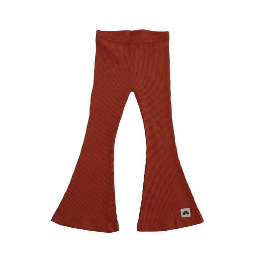 Flared Leggings - Rust