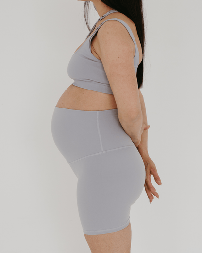 AXK CORE Maternity Bike Short - Light Gray