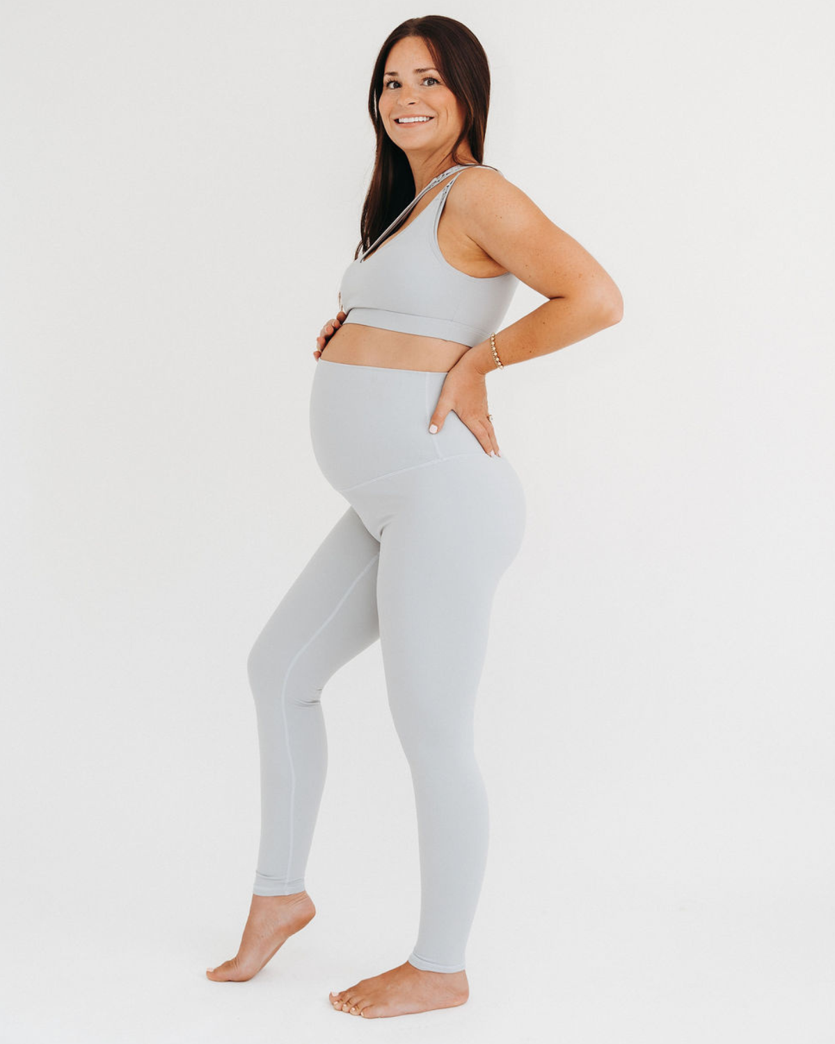 AXK CORE Classic Maternity Legging - Light Gray