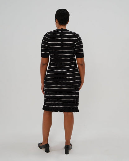 Louie Striped Knit Maternity & Nursing Dress