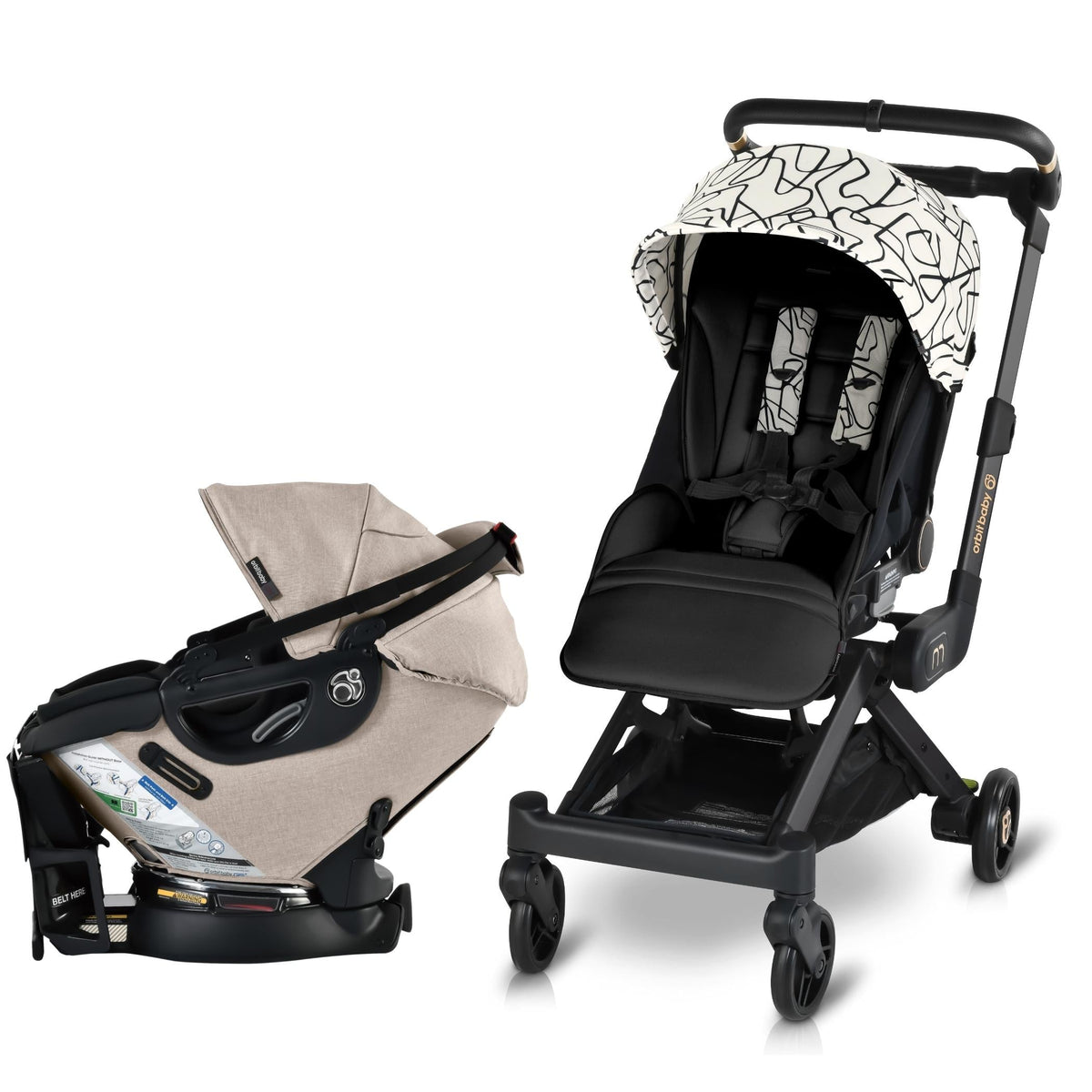Orbit Baby M+ Stroll and Ride Compact Travel System