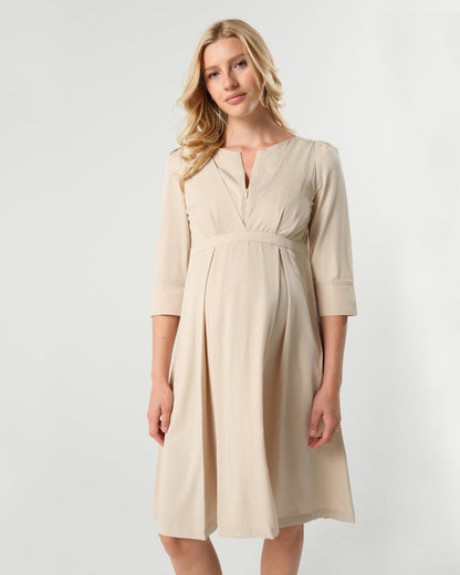 Sarah Empire Maternity & Nursing Dress in TENCEL (Regular & Petite)