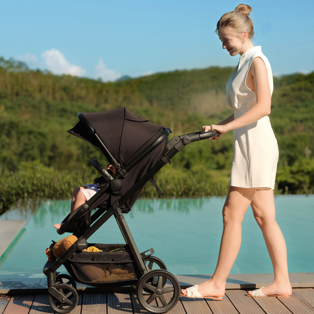 Mompush Meteor 2 Stroller with Bassinet Mode