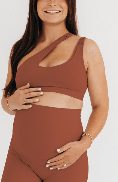 AXK CORE Cross Body Nursing Bra - Brown