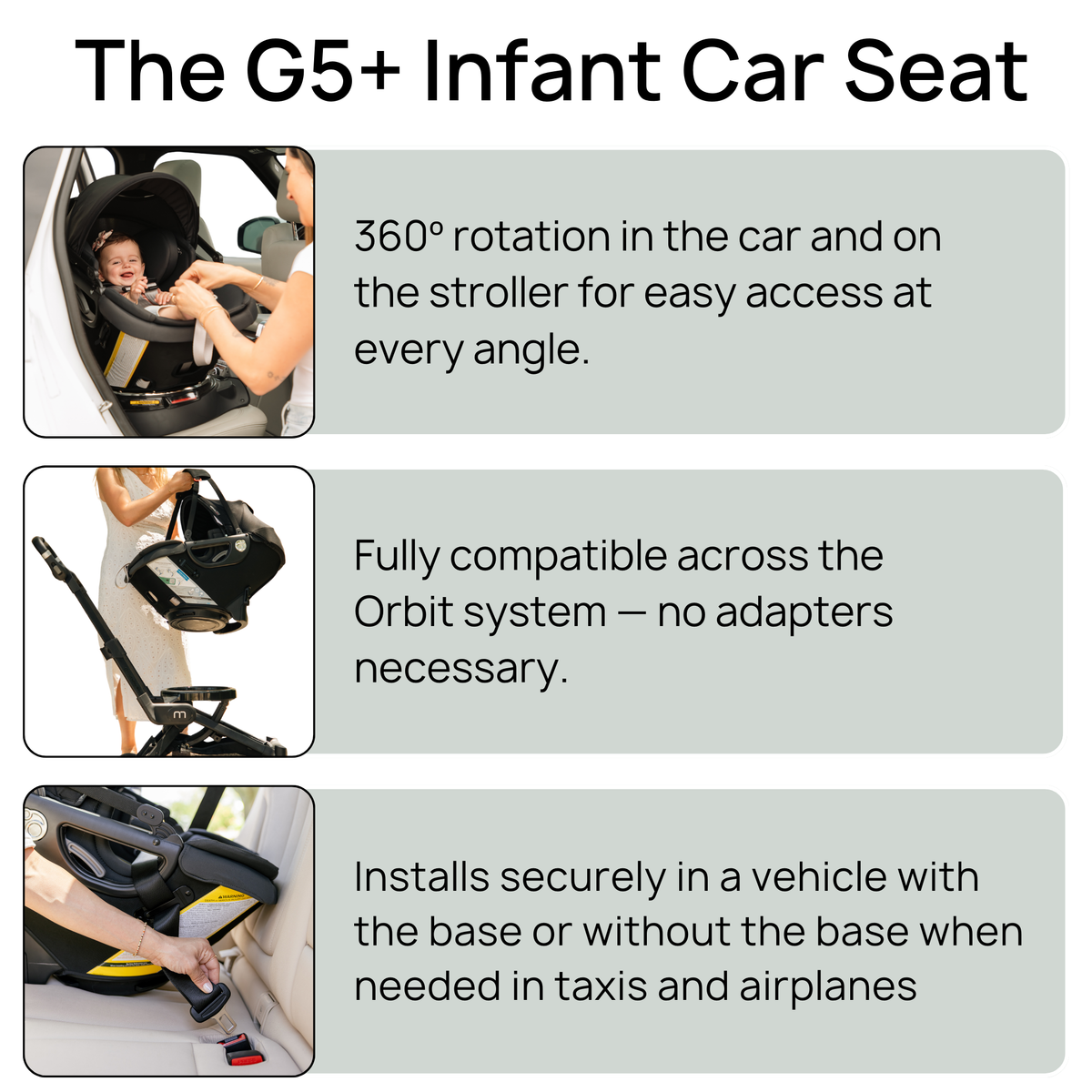 Orbit Baby M+ Stroll and Ride Compact Travel System