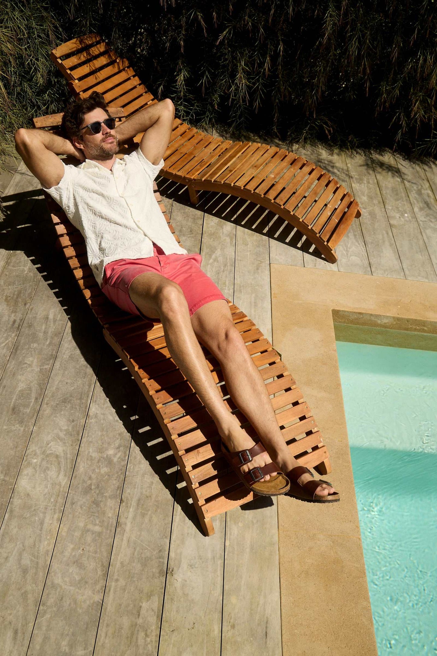 Andrew 7.5" Stretch Twill Short - Mineral Red