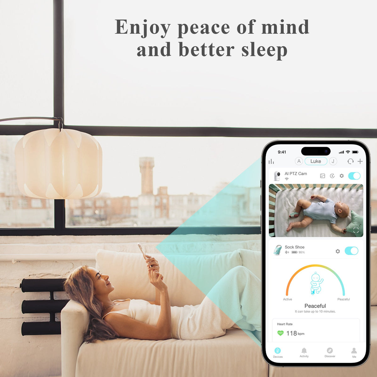 Sense-U Smart Sock Shoe + 2.5K PTZ Cam Bundle, view 24