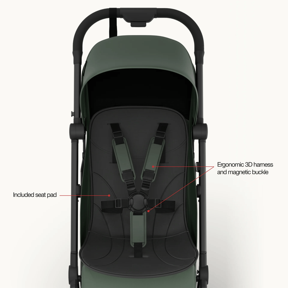 Mompush Velo Compact Travel Stroller, view 34