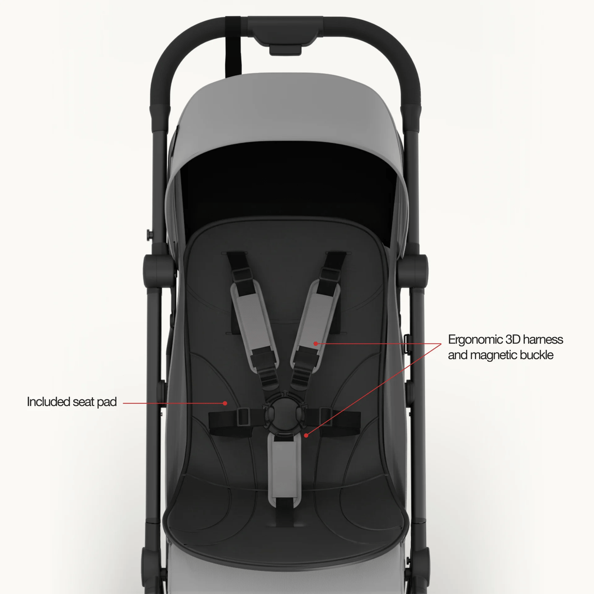 Mompush Velo Compact Travel Stroller, view 7